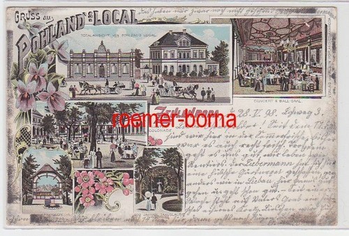 71552 lithografie gruss - ak,