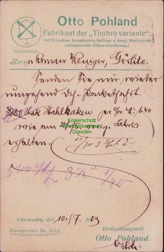 B23713 postkarte deutsches - b23713,
